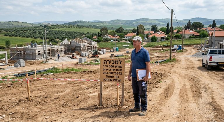 מכירת מגרש בהרחבה